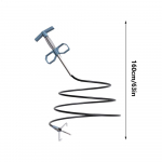 Sanitaartehnilised seadmed Nelja k&uuml;&uuml;nega konksu s&uuml;vendaja kanalisatsiooni WC-t&ouml;&ouml;riist Manuaalne tualettk&auml;epide Juuste puhastamine ummistus majapidamine