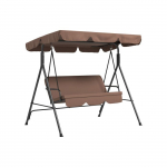 Balan&ccedil;oire de jardin - 3 places - Auvent r&eacute;glable - &Eacute;tanche - Charge max. 200 kg