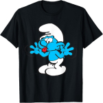 Smurfid Jokey Smurf Keel R&otilde;&otilde;mus Sinine Koomiksismurf T-s&auml;rk S mitmev&auml;rviline