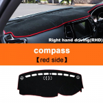 For Jeep Compass MP 2017 2018  Car Dashboard Cover Mat Sun Shade Pad trument Panel Carpets Protector Accessories RHD Red Side