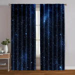 2 tk  Kardinad Rulookardinad 2D tr&uuml;kk T&auml;htede taev Masinpestav (ilma vardata) Kodu kaunistused Magamistoa  Elutoa 100*130 Grommet Top 1pcs