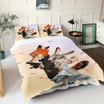 Zootopia Judy Nick Tekikate Komplekt Tekk Voodipesu 3D Laste Voodipesu Komplekt 3-osaline 1 Tekikate Kuninglik Suurus EU Single(135*200cm)3pcs
