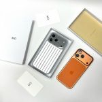 INS Unikaalne Loovus RIMOWA &Auml;ripagasi Kohvri jaoks iPhone 17 Pro Max 16 15 14 13 jaoks 3D Laineline Triip Stiilne Alumiiniumisulam Kukkumisvastane Kate iPhone17 Pro h&otilde;be