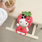 INS 3D Armas maasikas Hello Kitty telefoni&uuml;mbris iPhone 17 16 15 14 13 12 Pro Max 17Pro Air iPhone 11 jaoks Pehmest silikoonist telefoni kate iPhone 14 Pro