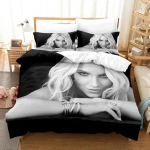 3D Britney Voodipesu Komplekt Magamistoa jaoks Pehme Kaasaegne Voodikate Mugav Laste Tekikott Tekikate Ja Padjap&uuml;&uuml;r EU Single(135*200cm)3pcs