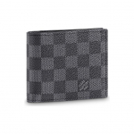 Louis Vuitton Damier Canvas Rahakott Meeste Rahakott Must N63336 Basic Set (Bag+Dust Bag)