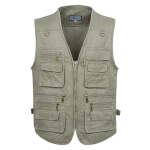 8XL 9XL 10XL Uus meeste vabaaja suvine suur puuvillane varrukateta vest paljude 16 taskuga Meeste mitme taskuga fotovest XL gray