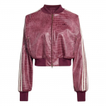 Adidas Originals Kunstnahast Laia L&otilde;ikega T&otilde;mblukuga Pikkade Varrukate Jakk Naistele jakid KD8792 XS
