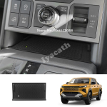 FOR TOYOTA HILUX 2026 2027 silicone center control Upper storage box pad panel wireless charging pad Interior Accessories style B black