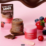 Laneige huule &ouml;&ouml;mask EX 8g + 8g Marja&scaron;okolaadi komplekt