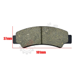 BRAKE PAD ASSY,FOR CFMOTO CFORCE 400 500 600 800 1000 UFORCE ZFORCE, P/N:7020-0810B0 5ASV-0811A0 9AWA-0811A0,Quad buggy parts 1 pair gray