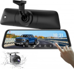 AUTO-VOX T9 Tahavaatekaamera Monitori Komplekt, Peegli Asendus, 1080P, &Uuml;limalt &Ouml;ine N&auml;gemine, Isetegemise Juhend, Puutepaneel, Lihtne Kasutus, Stabiilne Signaal, Eme