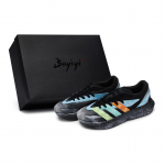 Adidas LIGHTBLAZE Slip Resistant Abrasion Resistant Low top Running Shoes Men's Black Blue Green Orange JH6941(Team80-S-BOX) 39⅓