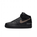 Nike Air Force 1 K&otilde;rgust suurendavad Kulumiskindlad Libisemiskindlad Keskmise s&auml;&auml;rega Rula kingad Unisex Must Pruun CW2289-001(Team577-2.0) 40.5