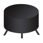 Veekindel Must 210D Oxfordi Kangast V&auml;litingimustes V&auml;ike Tulekolde Tolmukate 61x112 cm black