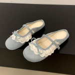 Comemore Naiste Ballerina Mules Sandaalid Suvi Uued Naiste Sandaalid Pehme Tald Pitslilled Magusad Naiste V&auml;lissandaalid 35 sinine