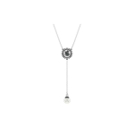Swarovski Luige Ripats Disain Kuup Tsirkoonium Roodiumiga Pinnatud Imitatsioon Kristall Imitatsioon P&auml;rl Kaelakee Naiste kaelakee H&otilde;be 5681403 Box (Random Color)