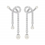 Swarovski Matrix Kett Imitatsioonp&auml;rli Ripats Disain Kuupmeetrilised Tsirkooniumoks&uuml;&uuml;d K&otilde;rvar&otilde;ngad Naiste k&otilde;rvar&otilde;ngad Valge 5692417 Box (Random Color)