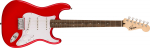 Squier by Fender Squier HT Elektriline Laurel Valge Torino Pehme Kotiga Sonic&trade; Stratocaster&reg; Kitarr, S&otilde;rmelaud, Plektrumikaitse, Punane, valge