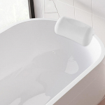 Vannipadi Extra SPA Paks Ergonoomiline Peatugi Pehme Vannipadi Vanni jaoks Pea jaoks Vannitoa Tarvikud Kaela Mullivannid &Otilde;la valge