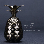 80 ml 304 roostevabast terasest ananassi kokteiliklaasi restorani hotelli isikup&auml;rastatud lauan&otilde;ud joogin&otilde;ud mini Ananas kokteilitass Bronze Pineapple 80ml
