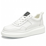 Luksuslik nahast liftkingad Meeste tossud K&otilde;rgust suurendavad kingad N&auml;htamatu 7CM K&otilde;rgendavad spordijalan&otilde;ud Pikemad T&otilde;stavad Valged kingad 38