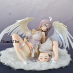 MX Anime Seksikad Figuurid T&uuml;druk Valge Ingel 1/4 Versioon. PVC tegevuskuju 18 &plusmn; t&auml;iskasvanute kollektsiooni jaoks T&auml;iuslik kingitus Mudel M&auml;nguasjad 13CM gray