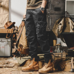 Camo merev&auml;e p&uuml;ksid meeste harem Y2k taktikalised s&otilde;jav&auml;e p&uuml;ksid meestele Techwear k&otilde;rgekvaliteedilised v&auml;listingimustes kasutatavad hiphopi p&uuml;ksid L must