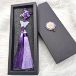 Korea traditsiooniline liblikas Norigae Hanbok aksessuaar, 4 v&auml;rvi Purple
