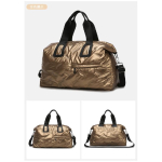 Large-capacity travel bag, short-distance leisure sports and fitness bag, dry and wet separation yoga bag, crossbody commuter bag 48*26*35 kuld