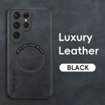 Nahast magnetiline &uuml;mbris Samsung Galaxy S25 S20 S21 S24 S23 S22 Ultra FE 20 Plus jaoks, juhtmevaba laadimisega, kukkumiskindel kaitsekaas For Samsung S21