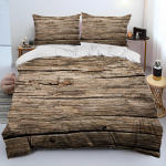 3D Puidus&uuml;&uuml;ga Tekikott Voodipesukomplekt, Tekikoti Voodikomplekt Tekikatte Padjap&uuml;&uuml;ri, Kuningas Kuninganna Suuruses Voodikomplekt T&auml;iskasvanud Lastele Kingitus 155x200cm