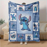 1 tk. Stitch'i tegelaskujutisega tekk, armas kingitus kodu, kontori v&otilde;i &otilde;ue jaoks lastele ja t&auml;iskasvanutele (80x120 cm) 150x200cm gray