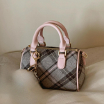 Minimalistlik Bostoni k&auml;ekott ni&scaron;idisainiga, mitmek&uuml;lgne v&auml;ike &otilde;lakott ja crossbody kott without pendant roosa