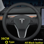 Nappa Nahast Autojuhtimiskangi Kate Tesla Mudelitele 3 Y S X 2019 - 2025 4 Hooajaks 36-38 CM Must Autode Siseviimistluse Lisatarvikud