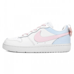 Nike Court Borough 2 Kulumiskindlad Kerged Libisemiskindlad Madalad Lumelaua Kingad Naiste Valge Roosa Sinine BQ5448-100(Team18-) 37.5