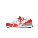 New Balance NB 574 Polsterdus Kulumiskindel Hingav Madala s&auml;&auml;rega Linna-t&ouml;&ouml;les&otilde;iduks Jooksutossud Unisex Punane Valge ML574EVW(Team368-) 41.5