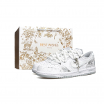 Nike Dunk WAO PU S&uuml;nteetiline Nahk Kulumiskindel K&otilde;rgust Suurendavad Madalad T&otilde;usuga Rula Kingad Meeste Valge Hall 355152-106(Team531-BOX) 40.5