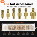 Keermestatud sisestused Jootmispistmikud Komplekt M2/M3/M4/M5/M6/M8 Keermestatud sisestused Kuumakindel K&uuml;ttekeha adapter Keevitusosadega