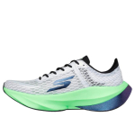 Skechers Aero Tempo Professionaalsed Jooksukonkursi T&auml;ispikkuses S&uuml;sinikplaadiga &Uuml;limalt Kerged Polsterdatud Tagasil&ouml;&ouml;giga Laiema Liistuga Jooksukingad 246091-WBLM 42.5 white