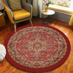 P&auml;rsia mustriga vintage &uuml;mmargune vaip luksuslik traditsiooniline stiil p&otilde;randavaip elutuppa kodu kaunistamiseks Diameter 150cm