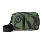 Kenzo K Tiigri Graffititr&uuml;kiga T&otilde;mblukuga Mitme Taskuga Vabaaja Nailonist Risti-keha &Otilde;la V&ouml;&ouml;tkott Meeste kotid Tume-Khaki-Roheline FB55SA407F35-51 Basic Set (Bag+Dust Bag) gray