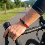Noter Loominguline Meeste Triatloni Spordi N&ouml;&ouml;rk&auml;epael Esmaklassiliselt Valitud 4mm K&ouml;is 6 V&auml;rvivalikut V&auml;litingimuste Lahe Rattas&otilde;idu Randmeaksessuaarid Adjustable punane