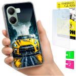 Kaitse&uuml;mbris Xiaomi Poco X7 Pro 5G jaoks &Uuml;mbris Foto&uuml;mbris Tagak&uuml;ljekate &Uuml;mbris + 9H Klaas