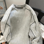 Meeste Kevad/S&uuml;gis &Uuml;mmarguse kaelusega Vabaaja dressipluus Noorusliku disainiga Patchwork Pullover M