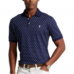 Polo Ralph Lauren SS26 Logoga Tikitud Mustriga Tr&uuml;kitud L&uuml;hikeste Varrukatega Polo S&auml;rk Klassikaline V&auml;ljaanne Meeste &uuml;laosad 710945396-001 XL