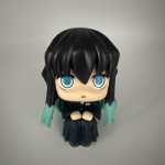 Demon Slayer Kimetsu no Yaiba lookUP Chibi Istuv Kuju Muichiro Tokito Giyuu Tomioka Anime Kogutav Lauakaunistus M&auml;nguasi