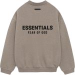 Fear of God Essentials Fliisist &Uuml;mmarguse Kaelusega II Helehall Meeste Topid 192HO246269F S gray