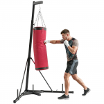Poksikoti alus 185-231cm K&otilde;rgusreguleeritav Vabaltseisuv poksikoti hoidja poksikoti kolmnurkse aluse kaaluhoidjaga 175 x 91 x 231 cm punane