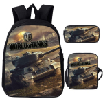 3 tk komplekt M&auml;ng Anime War Thunder Koolikotid V&otilde;itluspaagid Prinditud Seljakotid Kooli Teismelised T&uuml;drukud Poisid World of Tanks Seljakott